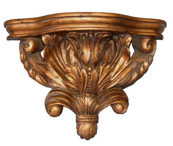 Acanthus Leaf Beaded Bracket Corbel Decor